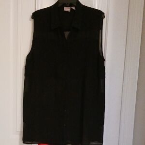 Chico's Elegant Black Button-Up Top